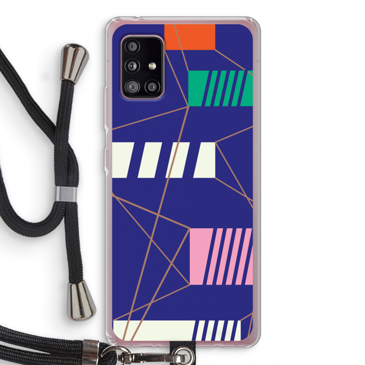Gestalte 5: Samsung Galaxy A51 5G Transparant Hoesje met koord