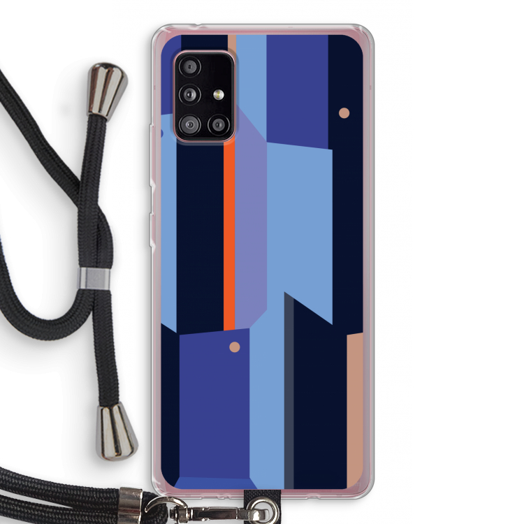 Gestalte 3: Samsung Galaxy A51 5G Transparant Hoesje met koord