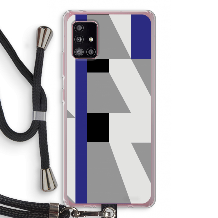 Gestalte 2: Samsung Galaxy A51 5G Transparant Hoesje met koord
