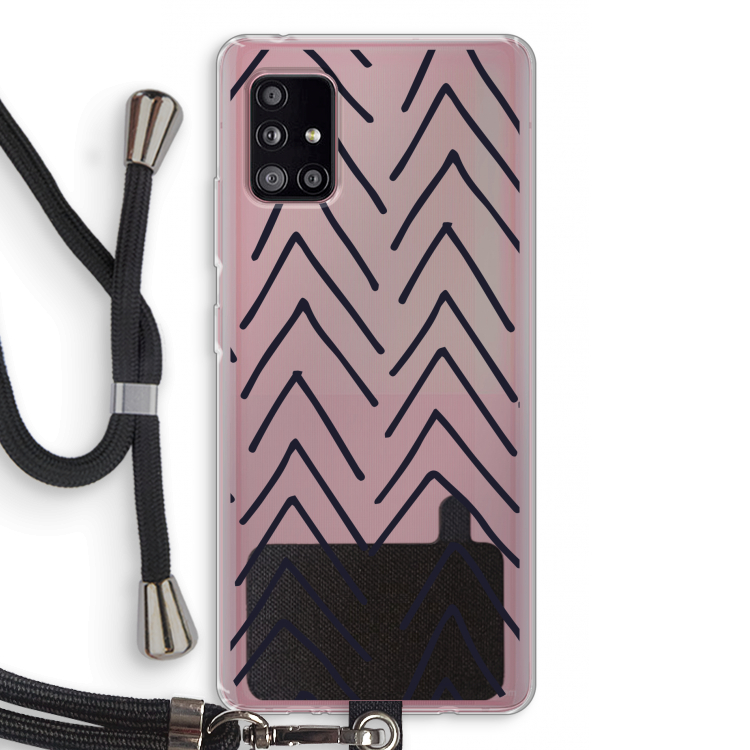 Marrakech Arrows: Samsung Galaxy A51 5G Transparant Hoesje met koord