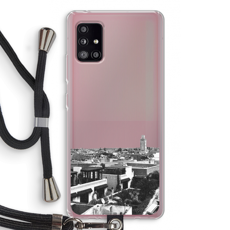 Marrakech Skyline : Samsung Galaxy A51 5G Transparant Hoesje met koord