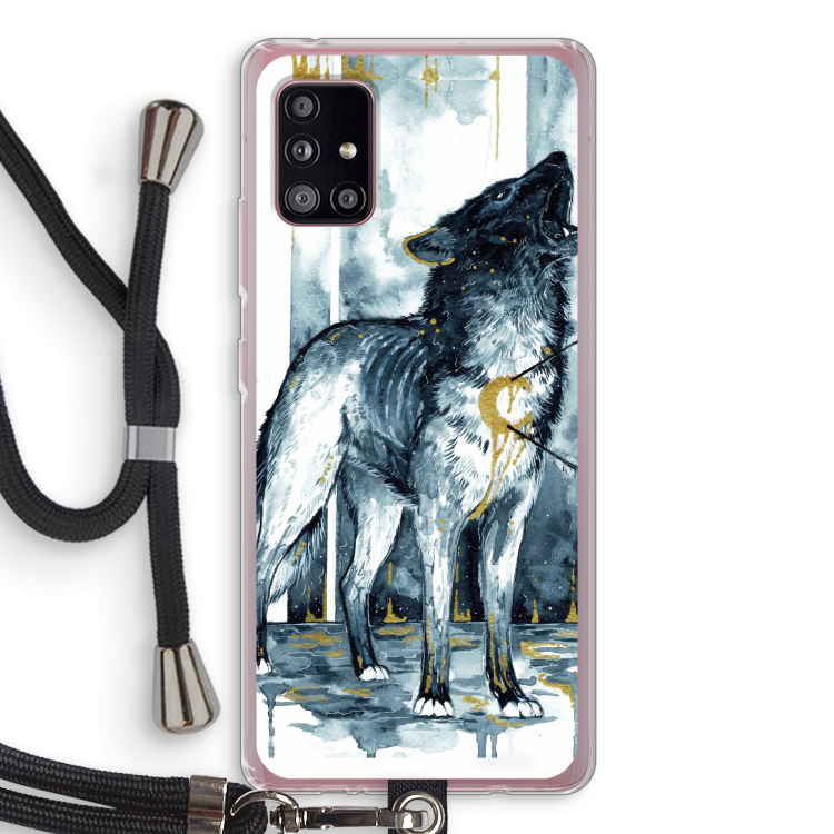 Bleeding Soul: Samsung Galaxy A51 5G Transparant Hoesje met koord