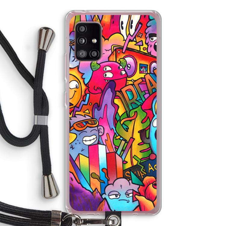 Dreams: Samsung Galaxy A51 5G Transparant Hoesje met koord