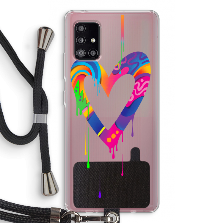 Melts My Heart: Samsung Galaxy A51 5G Transparant Hoesje met koord