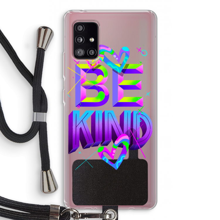 Be Kind: Samsung Galaxy A51 5G Transparant Hoesje met koord