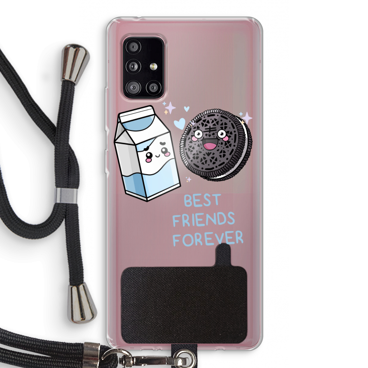 Best Friend Forever: Samsung Galaxy A51 5G Transparant Hoesje met koord