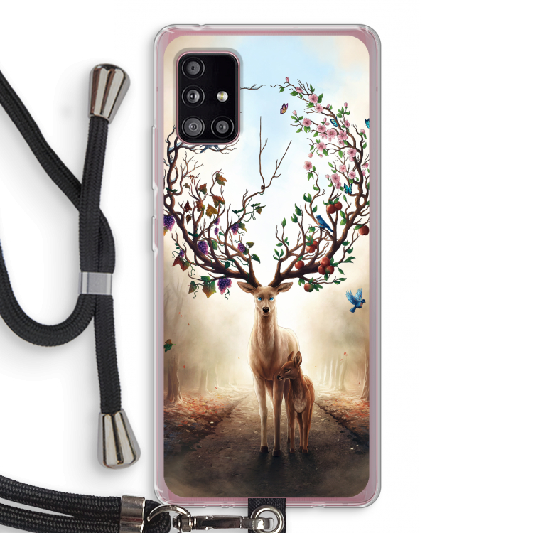 Seasons Change: Samsung Galaxy A51 5G Transparant Hoesje met koord