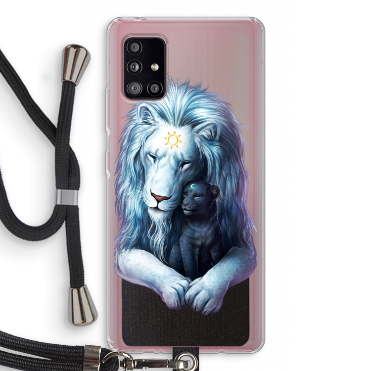 Child Of Light: Samsung Galaxy A51 5G Transparant Hoesje met koord