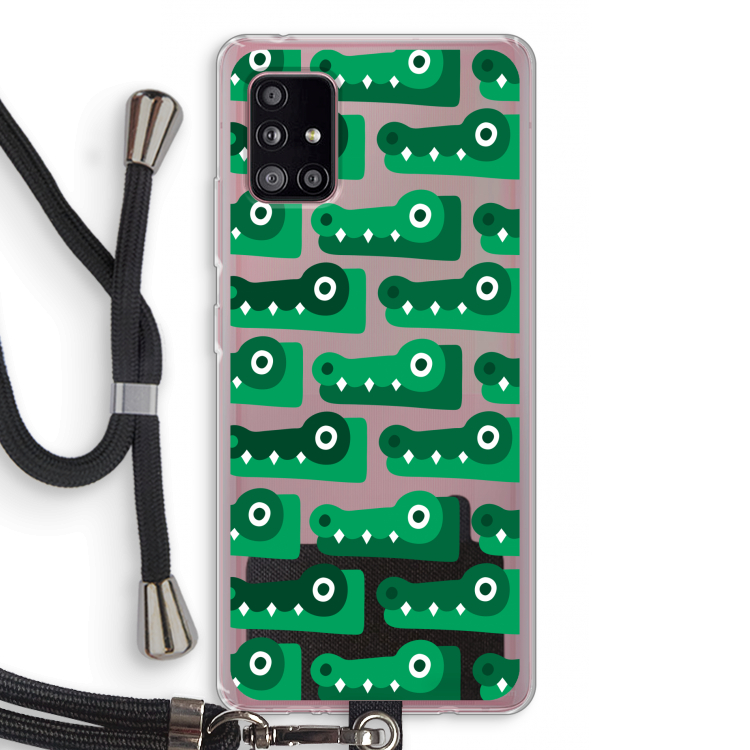 Crocs: Samsung Galaxy A51 5G Transparant Hoesje met koord