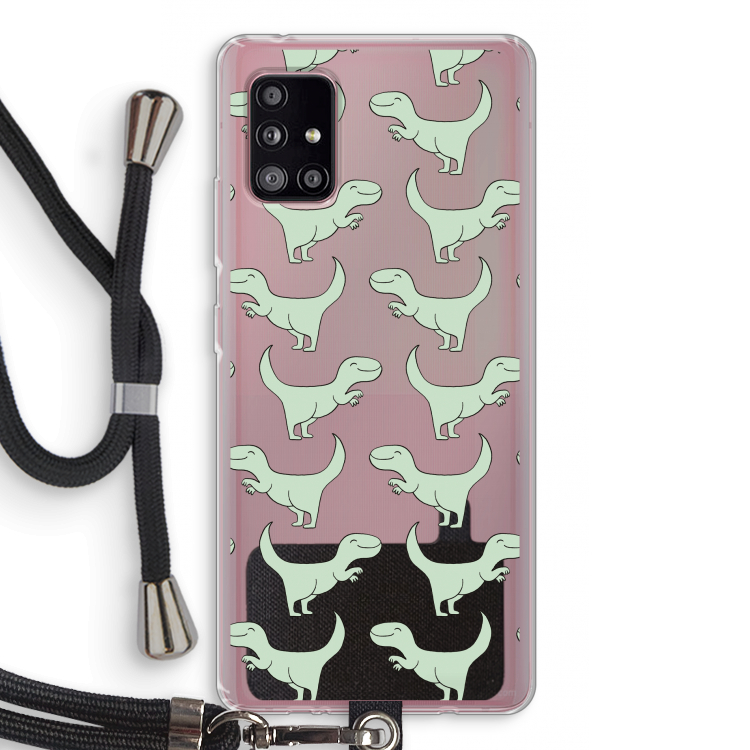 Dinos: Samsung Galaxy A51 5G Transparant Hoesje met koord