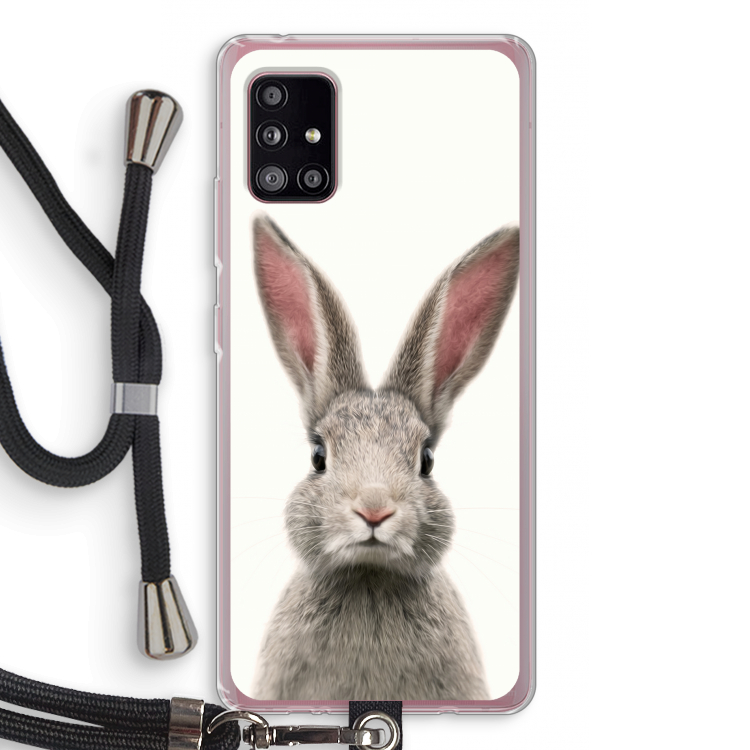 Daisy: Samsung Galaxy A51 5G Transparant Hoesje met koord