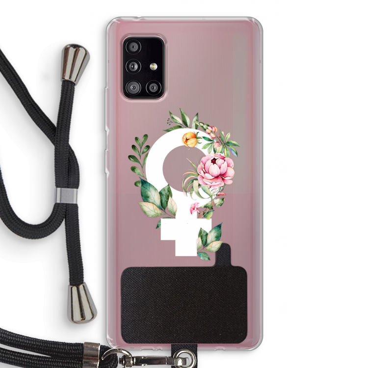 Venus: Samsung Galaxy A51 5G Transparant Hoesje met koord