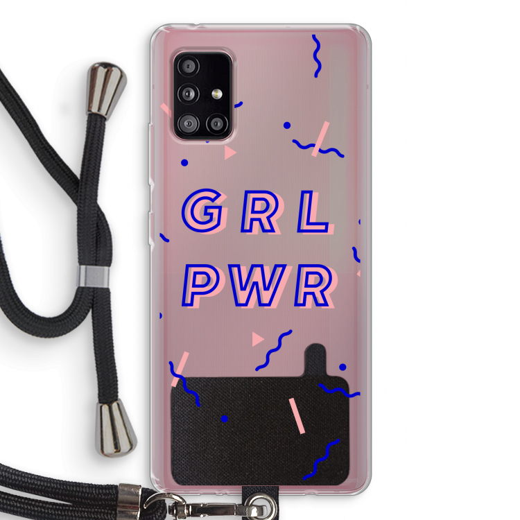 GRL PWR: Samsung Galaxy A51 5G Transparant Hoesje met koord