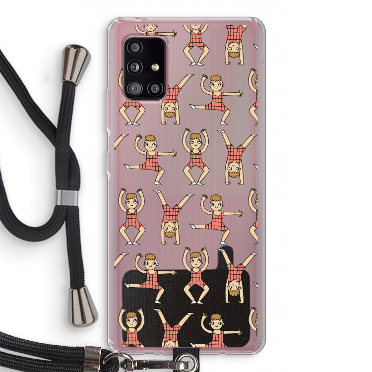 Gymboys: Samsung Galaxy A51 5G Transparant Hoesje met koord