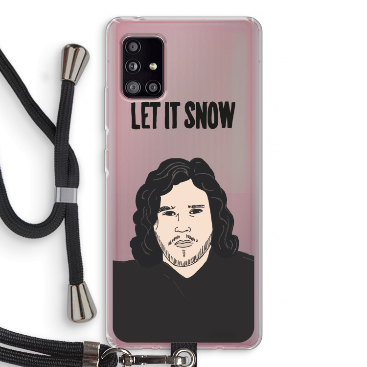 Let It Snow: Samsung Galaxy A51 5G Transparant Hoesje met koord