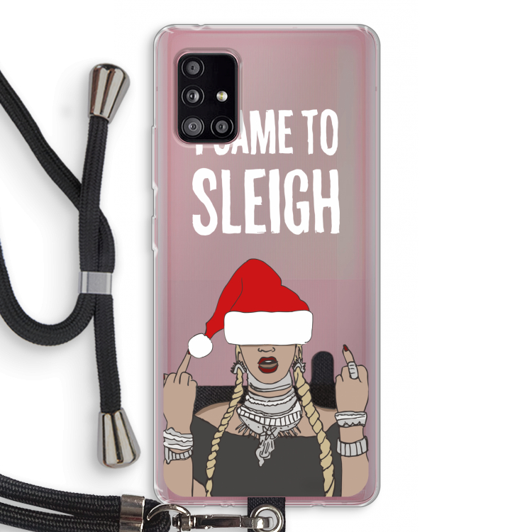 Came To Sleigh: Samsung Galaxy A51 5G Transparant Hoesje met koord