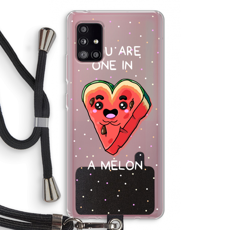One In A Melon: Samsung Galaxy A51 5G Transparant Hoesje met koord