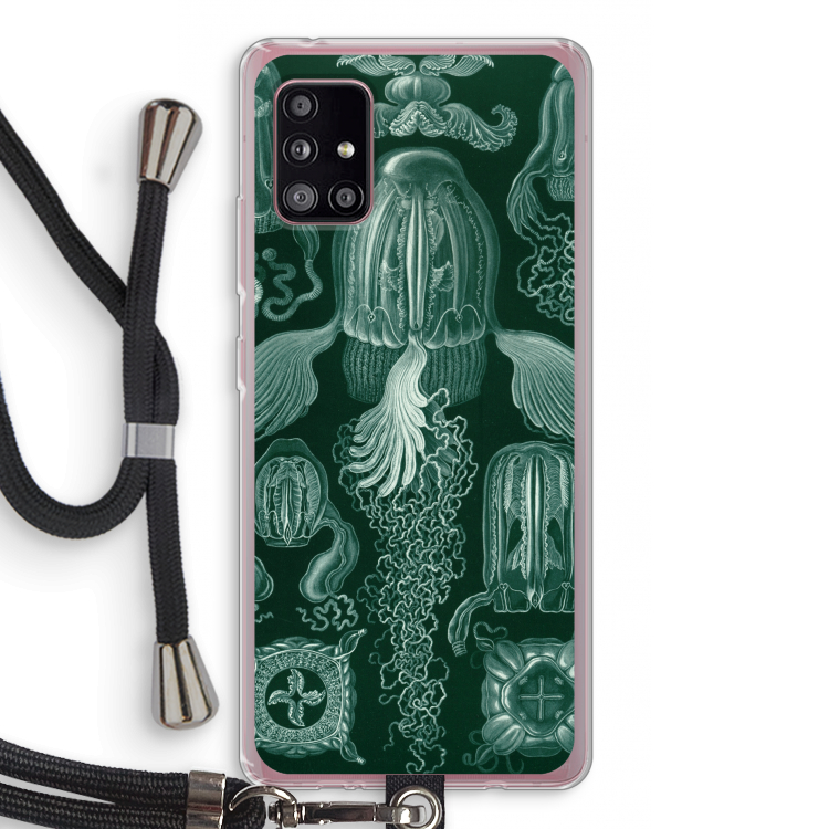 Haeckel Cubomedusae: Samsung Galaxy A51 5G Transparant Hoesje met koord