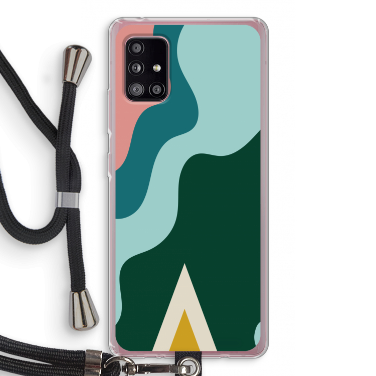 Noor B: Samsung Galaxy A51 5G Transparant Hoesje met koord