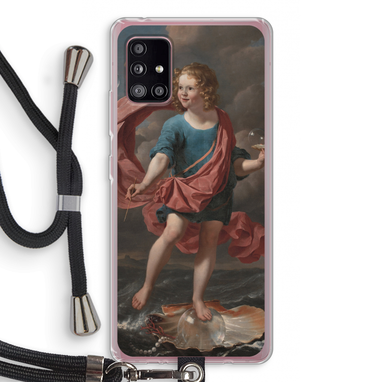 Soap Bubbles: Samsung Galaxy A51 5G Transparant Hoesje met koord