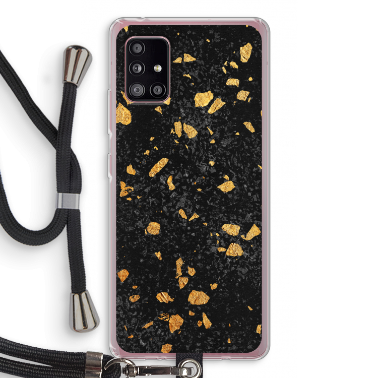 Terrazzo N°7: Samsung Galaxy A51 5G Transparant Hoesje met koord