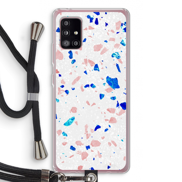 Terrazzo N°6: Samsung Galaxy A51 5G Transparant Hoesje met koord