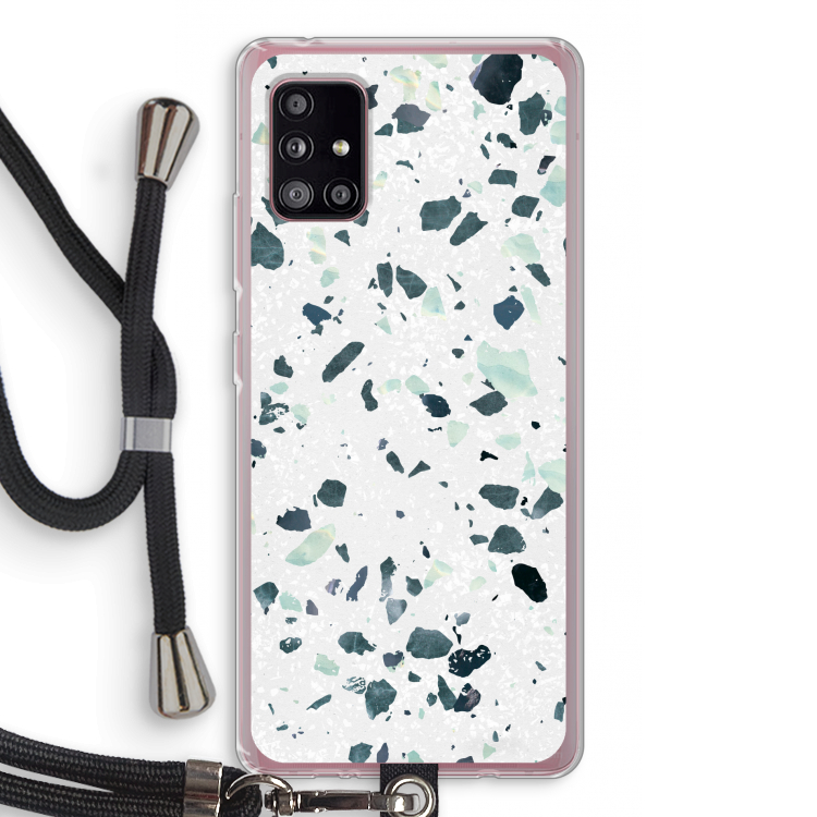 Terrazzo N°2: Samsung Galaxy A51 5G Transparant Hoesje met koord