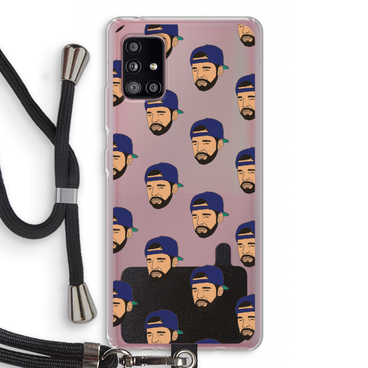 Drake Away: Samsung Galaxy A51 5G Transparant Hoesje met koord