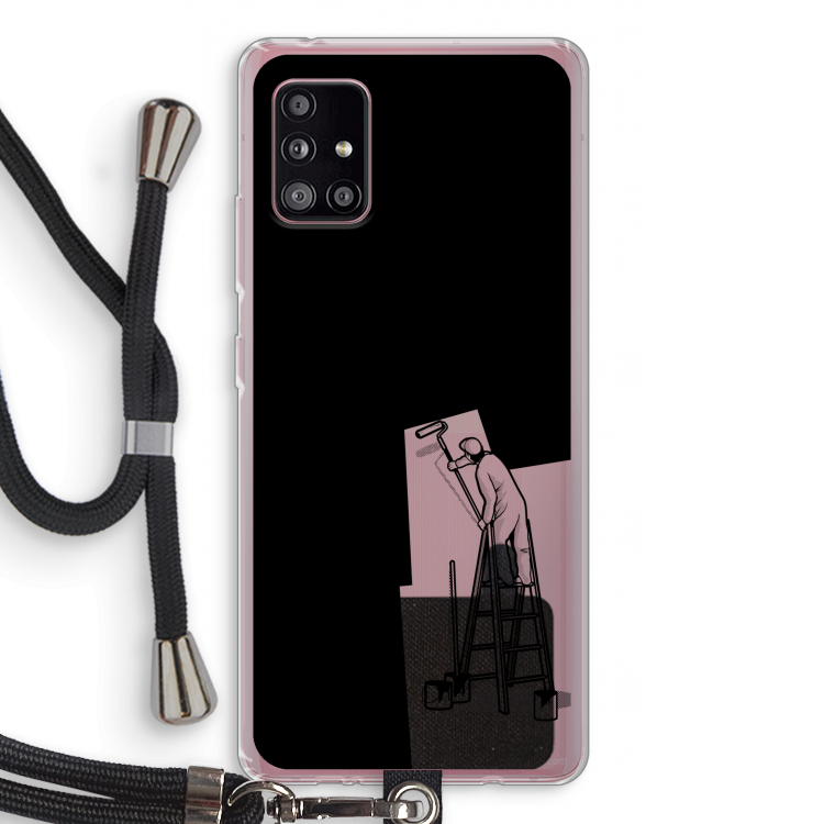 Musketon Painter: Samsung Galaxy A51 5G Transparant Hoesje met koord