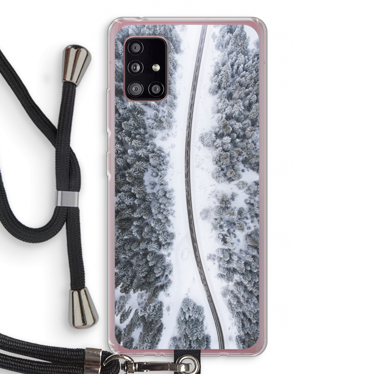 Snøfall: Samsung Galaxy A51 5G Transparant Hoesje met koord