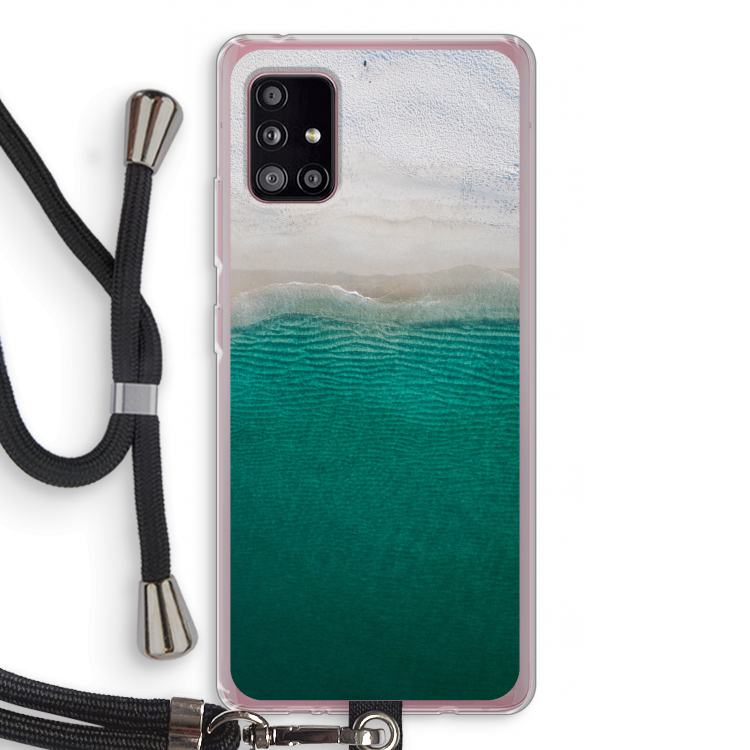 Stranded: Samsung Galaxy A51 5G Transparant Hoesje met koord