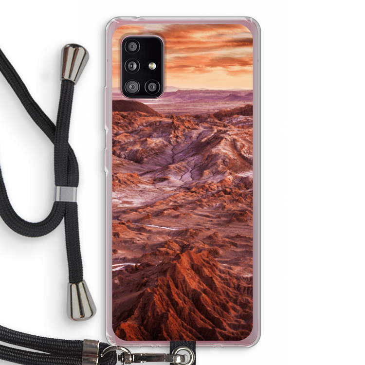 Mars: Samsung Galaxy A51 5G Transparant Hoesje met koord