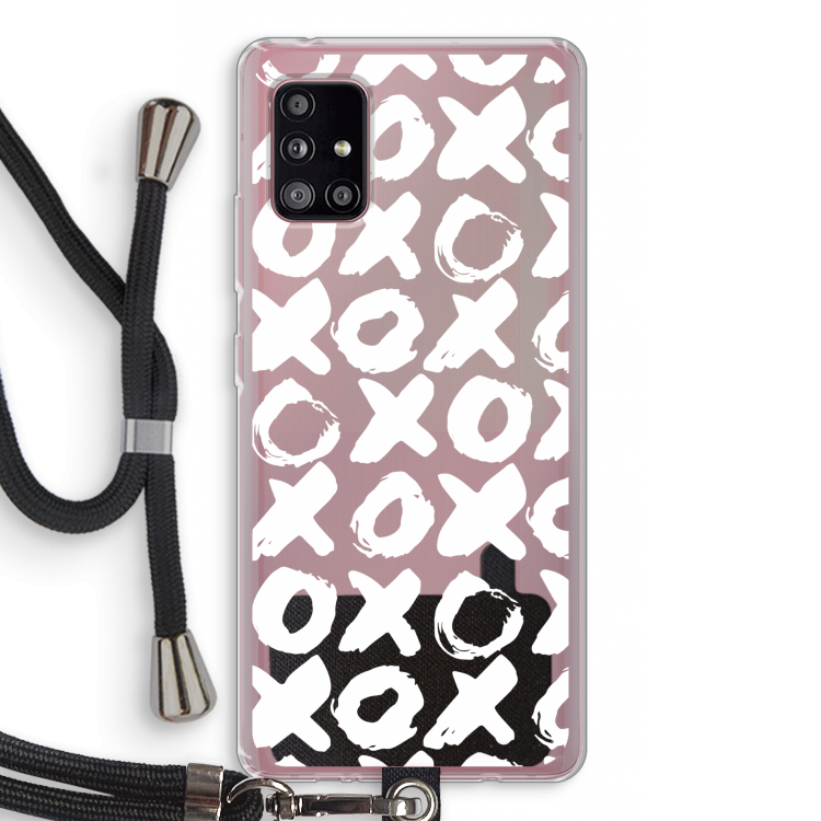 XOXO: Samsung Galaxy A51 5G Transparant Hoesje met koord