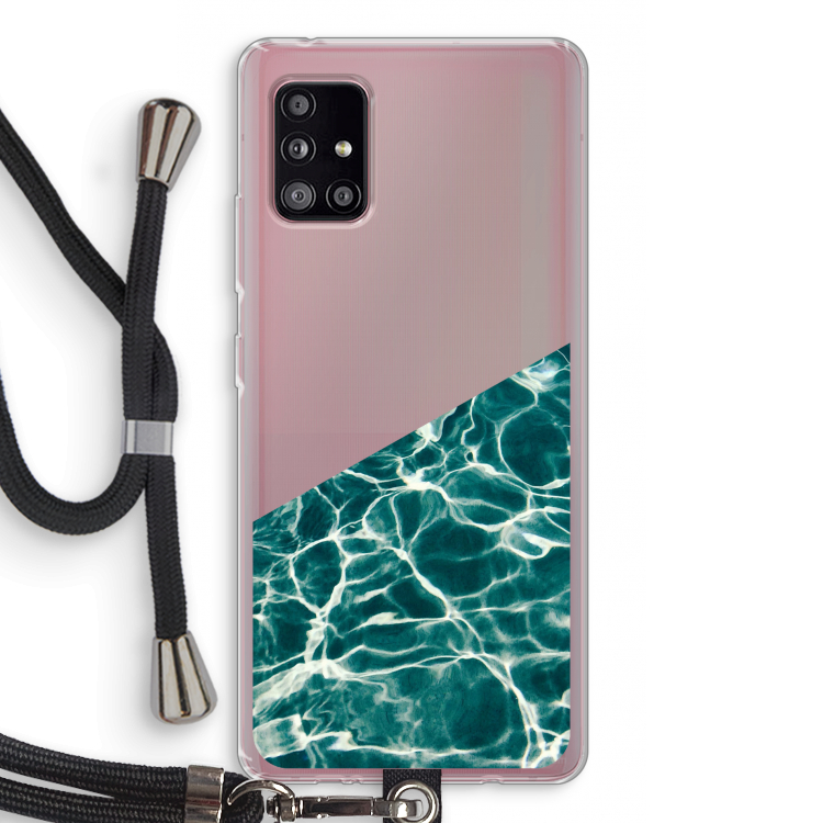 Weerkaatsing water: Samsung Galaxy A51 5G Transparant Hoesje met koord