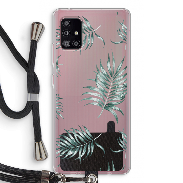Simple leaves: Samsung Galaxy A51 5G Transparant Hoesje met koord
