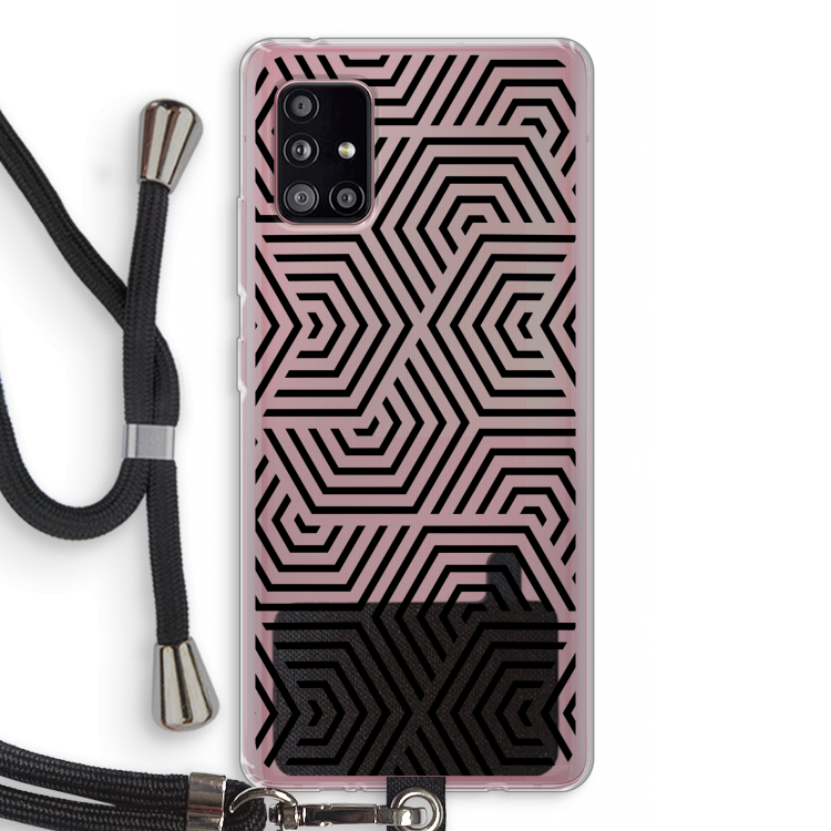 Magic pattern: Samsung Galaxy A51 5G Transparant Hoesje met koord