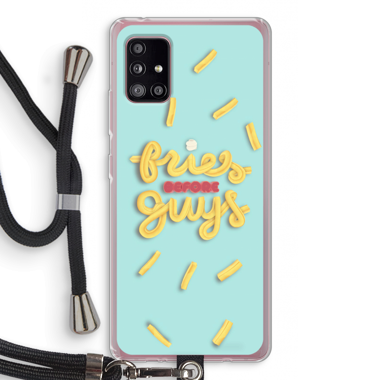 Always fries: Samsung Galaxy A51 5G Transparant Hoesje met koord