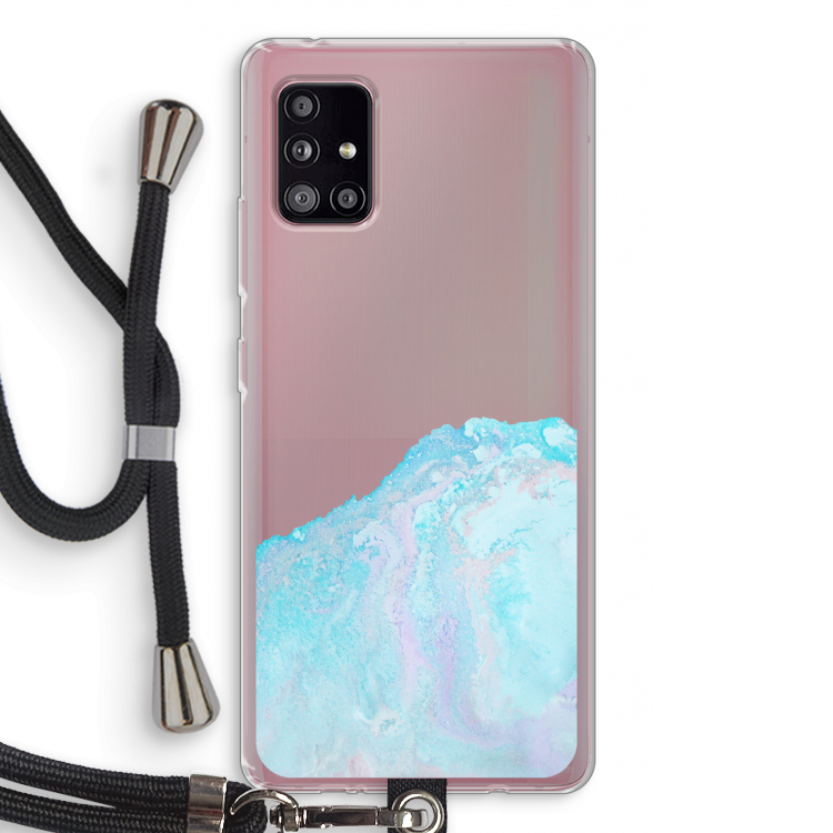 Fantasie pastel: Samsung Galaxy A51 5G Transparant Hoesje met koord