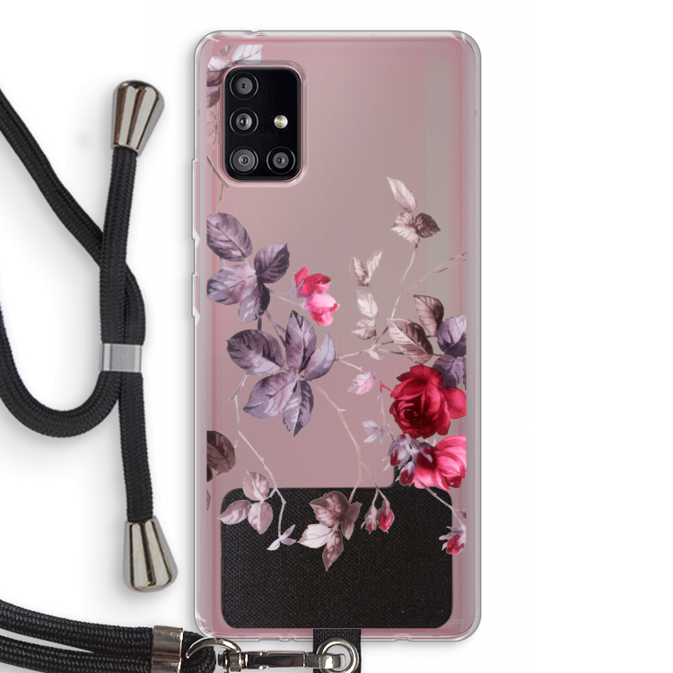 Mooie bloemen: Samsung Galaxy A51 5G Transparant Hoesje met koord