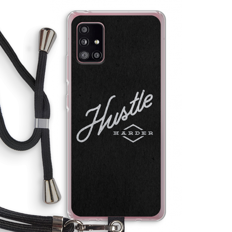 Hustle: Samsung Galaxy A51 5G Transparant Hoesje met koord