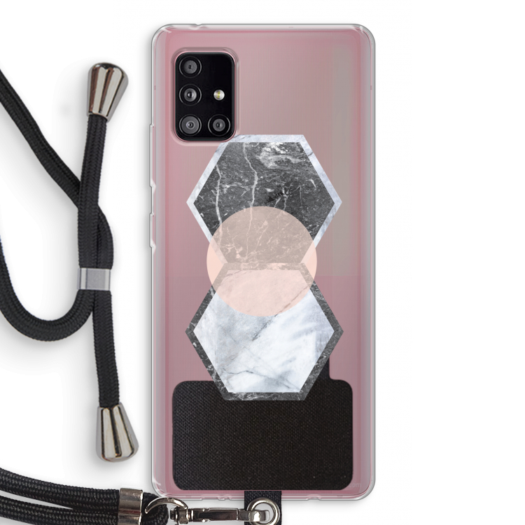 Creatieve toets: Samsung Galaxy A51 5G Transparant Hoesje met koord