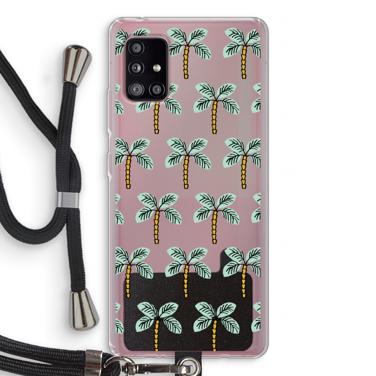 Paradise: Samsung Galaxy A51 5G Transparant Hoesje met koord