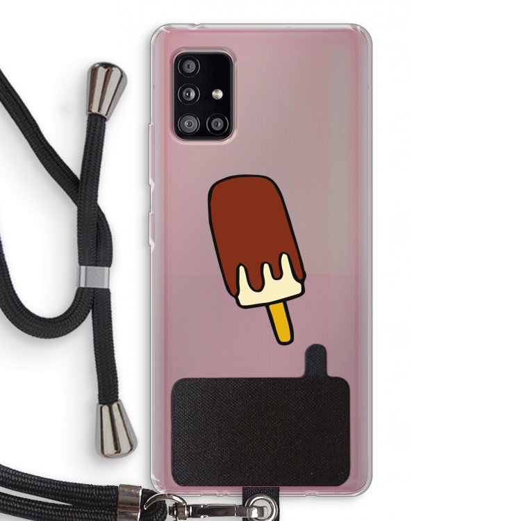 Frisco: Samsung Galaxy A51 5G Transparant Hoesje met koord