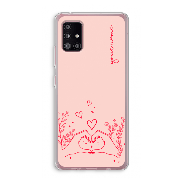 Love is in the air: Samsung Galaxy A51 5G Transparant Hoesje