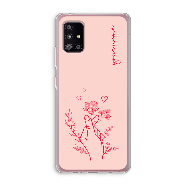 Giving Flowers: Samsung Galaxy A51 5G Transparant Hoesje