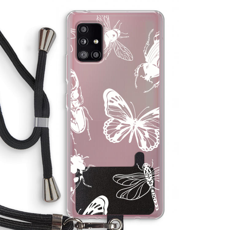 Tiny Bugs: Samsung Galaxy A51 5G Transparant Hoesje met koord