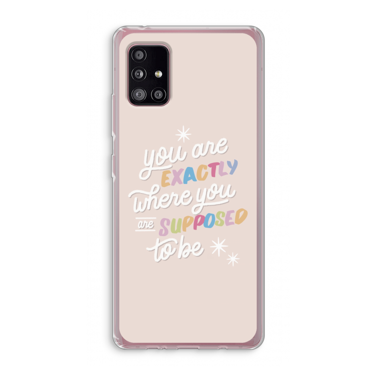 Right Place: Samsung Galaxy A51 5G Transparant Hoesje
