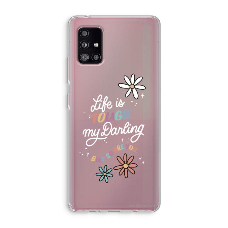 Tough Life: Samsung Galaxy A51 5G Transparant Hoesje