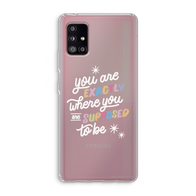 Right Place: Samsung Galaxy A51 5G Transparant Hoesje