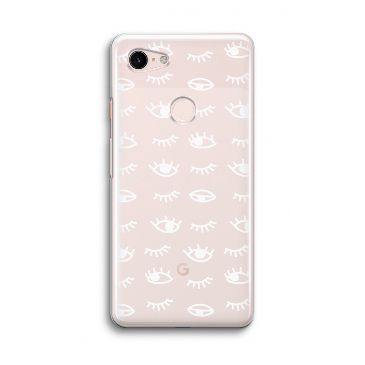 Eye pattern #3: Google Pixel 3 Transparant Hoesje